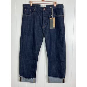 One‎ Teaspoon Men's Organic Raw Bandit Jean Dark Wash Size 34 NWT